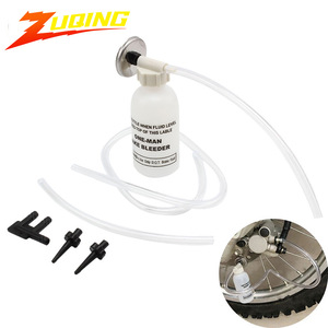 Kit de purga de líquido de frenos ZUQING para motocicleta, ATV, UTV, herramienta de purga de frenos para una sola persona con manguera y adaptadores - Product Image 1