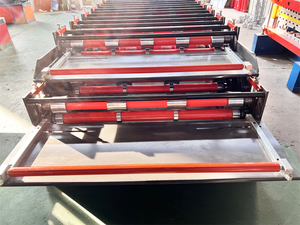 Metal Roof Panel Sheet Corrugated Iron Roofing Sheet Making Machine Double Layers Roofing Panel Roll Making Machine - Product Image 6