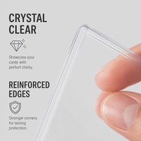 Clip de protection pour cartes à collectionner en PVC de qualité supérieure avec impression sérigraphique et services de personnalisation de style tendance