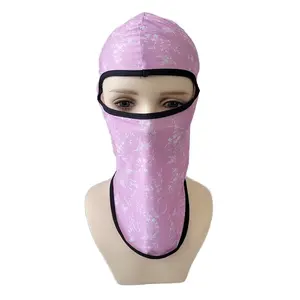 Kualitas tinggi kustom balaclava grosir balaclava sublimasi cetak masker balaclava untuk wanita