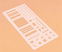 Grenzüberschreitende Neue Acryl Handgefertigte Flexible Schablone für Zeichnen und Notizbücher