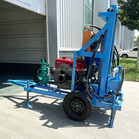 Machine de forage verticale et horizontale multifonctionnelle légère de 30 CV, 100 m, pour puits d'eau et sols