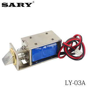 Serrure intelligente SARY LY03 DC12v, petit électromagné, serrure magnétique à pousser-tirer DC, solénoïde sans recul, sans clés - Product Image 4