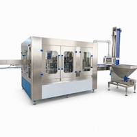 Ligne de production d'eau en bouteille, machine de remplissage automatique d'eau en bouteille en plastique