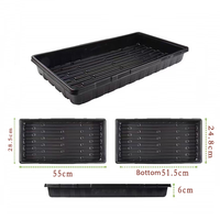 Bandeja Hidropónica Extra Resistente para Microgreens de Trigo, Bandeja para Cultivo de Plántulas 1020, Bandeja Hidropónica