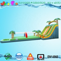 Toboggan aquatique gonflable géant tropical 2016 à vendre, toboggan aquatique gonflable jungle