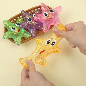 CHENXI Ins Cadeaux Spéciaux <span class=keywords><strong>Anti</strong></span> <span class=keywords><strong>Stress</strong></span> Étoile de Mer Étoile <span class=keywords><strong>Homme</strong></span> Squeeze Jouet Maltose Paillettes Rempli Fidget Toys - Product Image 1