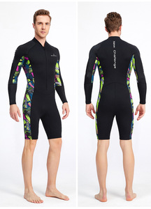 Short à manches longues <span class=keywords><strong>combinaison</strong></span> de plongée professionnelle une pièce <span class=keywords><strong>combinaison</strong></span> de plongée en apnée maillot de bain extérieur manches longues <span class=keywords><strong>surf</strong></span> logo personnalisé - Product Image 2