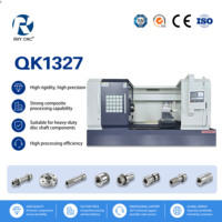 Tour à fileter CNC économique QK1327 pour travaux lourds, prix usine, horizontal à banc plat, simple, pour atelier de filetage de tuyaux