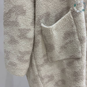 أردية مخصصة مع شعار بيجامات من الفلانيل بيجامات شتوية ناعمة ملابس منزلية رداء محبوك فضفاض - Product Image 5