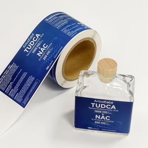 Etiqueta de perfume de lujo OEM personalizada, adhesivo de vinilo impermeable para fragancias, para empaques de botellas de vidrio cosméticas - Product Image 1