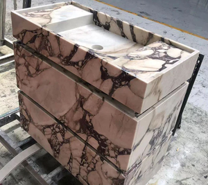 أثاث رخام كالاكاتا فيولا قابل للتخصيص، حجر إيطالي طبيعي، خزائن وطاولات حمام للمطبخ والطعام، للاستخدام الداخلي في الفيلات - Product Image 3