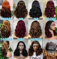 Perruques Lace Front en Cheveux Humains de Luxe Qualité 12A Brésiliennes Vietnamiennes HD Transparentes Sans Colle Pré-épilées, Prêtes à Porter, Bouclées Effet Œuf Brutes