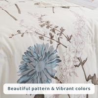 Ensemble de draps de lit en coton imprimé tropical floral pour chambre à coucher, respirant, mignon, facile d'entretien, extra doux et confortable, pour toutes les saisons