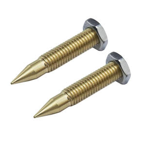 カスタム真ちゅうCNC旋盤M6M8ステンレスソリッドスピーカースパイクフィートHIFIスピーカー用アルミニウム陽極酸化ブラックスパイク - Product Image 2