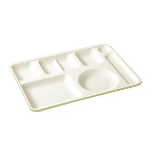 Platos de melamina Xiangyuan rectangulares con 3 o 4 compartimentos, juego de platos para comida, para uso en hoteles, restaurantes y comedores. - Product Image 5