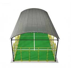 Double Blue Padel Court Professional Tourament Popular Sport Paddle Tennis Court with Tempered Glass - Product Image 4