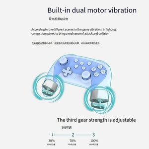 Manette de jeu sans fil avec <span class=keywords><strong>volant</strong></span>, double vibration et détection de mouvement, design ergonomique Type-C pour PC/Android - Product Image 4