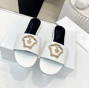 Pantuflas Casuales de Piel Genuina para Mujer, Marca de Diseñador, Planas, Modernas, de Alta Calidad y Lujo - Product Image 3