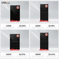 Panel Solar Bifacial TopCon de Alta Eficiencia, Totalmente Negro, Mono, 400W 420W 440W 450W, Sin Marco, Paneles Solares