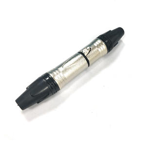 Peralatan Video Audio profesional steker meriam 3-Core <span class=keywords><strong>XLR</strong></span> pria dan wanita, konektor Audio berlapis perak Pin tembaga 3P - Product Image 5