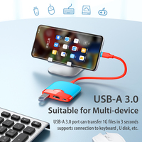 Convertidor tipo C a HDMI con 4K @ 30Hz HDMI 5Gbps USB3.0 100W PD Puertos de carga Adaptador USB C a HDMI para Macbook