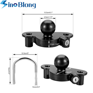 Verrou de sécurité universel 50 mm pour attelage de <span class=keywords><strong>caravane</strong></span>, verrou de boule d'attelage, <span class=keywords><strong>accessoires</strong></span> de remorque - Product Image 2