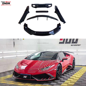 Nouveau kit carrosserie en fibre de carbone de haute qualité pour Hurricane LP610/LP580, style MSY amélioré, avec lèvre avant, diffuseur et aileron latéral - Product Image 1