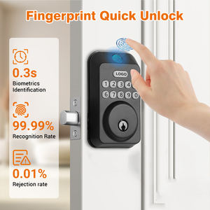 Kunci Pintu Sidik Jari Tanpa Kunci dengan <span class=keywords><strong>Keypad</strong></span> Elektronik Deadbolt Kunci Pintar untuk Pintu Depan - Product Image 3