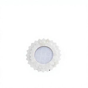 Custom Eco-Friendly Bone Inlay Resin Mother of Pearl <b>Round</b> Photo <b>Frame</b> Top Design Tabletop Decoration - Product Image 1