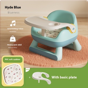 Chaise d'appoint multifonctionnelle pour bébé, siège d'alimentation, chaise de table avec plateau double amovible, facile à nettoyer - Product Image 4