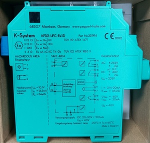 P+F KFD2-UFC-Ex1.D ตัวแปลงความถี่พร้อมค่าทริป 100% ใหม่และเป็นของแท้ P+F KFD2-UFC-Ex1.D P+F KFD2-UFC-Ex1.D ตัวแปลงความถี่ - Product Image 1