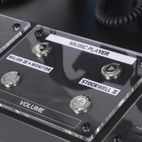 Présentoir de produits électroniques de table en acrylique personnalisé Présentoir noir pour haut-parleur de microphone
