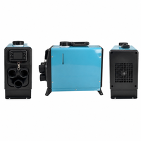 Chauffage de stationnement diesel tout-en-un 5KW 12V 24V avec réservoir de carburant intégré, écran LCD et télécommande pour camion, camping-car et caravane