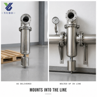 Séparateur industriel gaz-liquide pour dégazage par injection de batteries Li-ion, 1 an, 500 L/heure, surveillance de niveau, vidange automatique, anti-corrosion