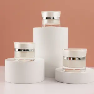 Monster Gratis Acryl Cosmetische Gezichtscrème Pot Kleine Capaciteit 15G 30G 50G Containers Voor Oogboter