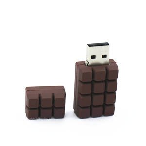 Personnalisé PVC personnalisé <span class=keywords><strong>usb</strong></span> disk individu 2D 3D chocolat forme clé <span class=keywords><strong>USB</strong></span> pour cadeau promotionnel logo design gratuit - Product Image 2