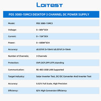 Alimentation électrique programmable à 3 canaux, 80V 15A, sortie large réglable, alimentation à découpage pour test de charge de batterie