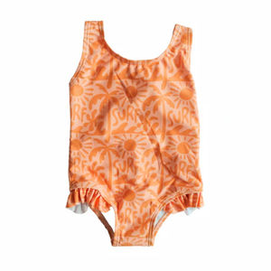 Maillot de bain sans manches personnalisé pour bébés filles, <span class=keywords><strong>tenue</strong></span> d'été pour enfants, combinaison, ensemble de vêtements pour bébés filles - Product Image 3