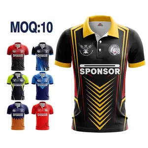 Farbige cricket jersey maß neueste design sport team cricket volle hülse jersey