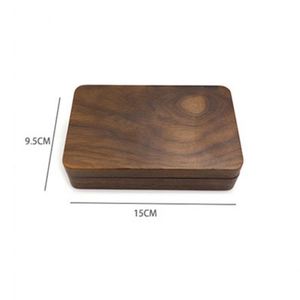 Caja de Madera de Nogal para Joyas, Tamaño Viaje, con Espejo - Product Image 2
