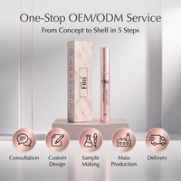Sérum de croissance des cils à double tête au liposome et aux peptides, sans prostaglandine, Redensyl, Capixyl, rehausseur de sourcils, GMPC Clinic, OEM, marque privée