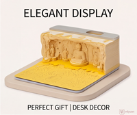 Bloc-notes à feuilles mobiles en papier découpé au laser 3D, motif Château des Grottes de Longmen, pour la décoration de bureau et scolaire
