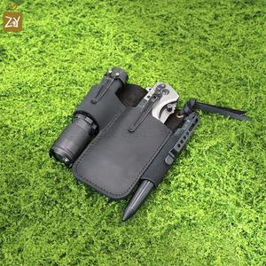 Étui multi-outils avec clip ceinture, étui en cuir pour lampe torche, organisateur de ceinture EDC - Product Image 2