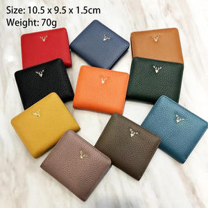 Portefeuilles courts pour femmes AndoBag en cuir de vache véritable, porte-cartes tendance - Product Image 6