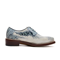 Chaussures Oxford en cuir d'alligator véritable pour hommes, style chinois traditionnel, à lacets, avec des graffitis, chaussures décontractées artisanales pour le bureau