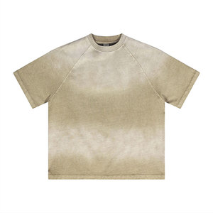 เสื้อยืดผู้ชายผ้าฝ้าย100% คุณภาพสูง310g Monkey WASH grash ไหล่ตกไซส์ใหญ่พิเศษระบายอากาศได้ทั้งชายและหญิง - Product Image 4