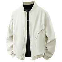 Blouson Bomber Unisexe Printemps Automne Streetwear Léger Motif Cœur Tendance Grande Taille Fermeture Éclair Commerce International