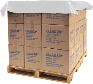 غطاء بلاستيكي ناعم ولامع للباليتات، لفة من رقائق البولي إيثيلين الشفافة للمنتجات المنزلية - Product Image 4