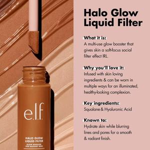 Elf Halo Glow Liquid Multi Purpose Facial Essence Liquid Foundation Apprêt de maquillage longue durée 31.5ml - Product Image 2